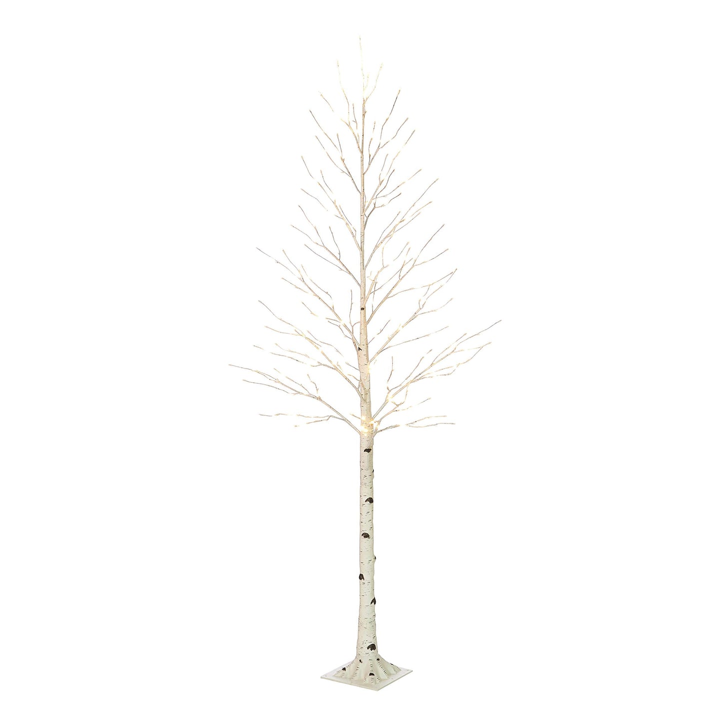 Hairui Lighted Birch Tree 8FT 240 Warm White Lights, White Twig Tree with Lights for Wedding Party Christmas Decoration Indoor Outdoor Use