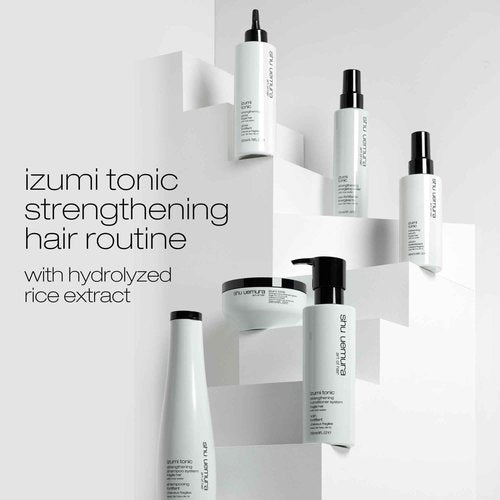 shu uemura art of hair Izumi Tonic Strengthening Gloss - Reduces Breakage and Adds Shine, Nourishes with Japanese Rice Water, 6.7 Fl Oz