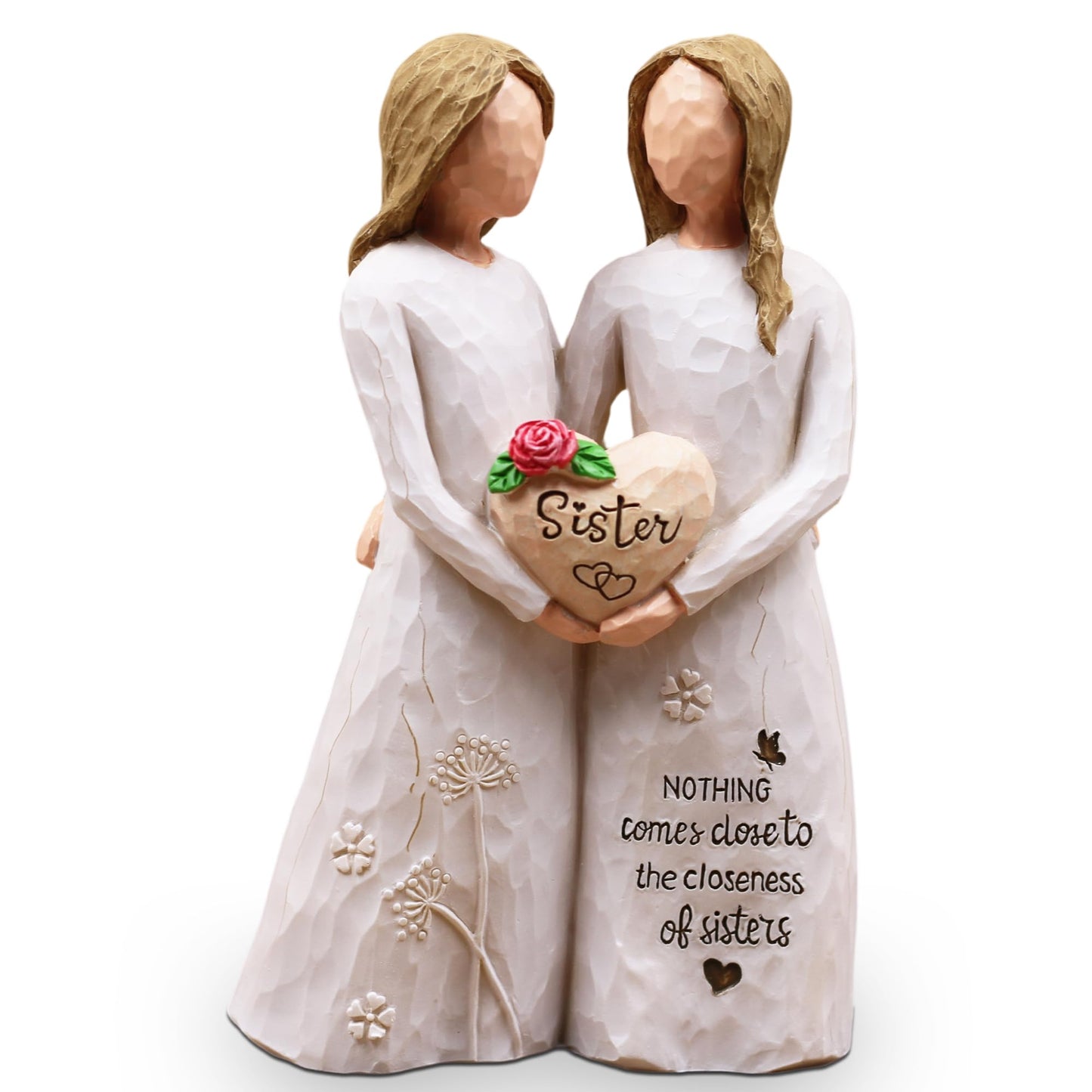 BORLESTA Sister Birthday Gifts - Christmas Birthday Gifts for Sister,Friend, Big Sisters Gift for Girls,Friendship,Friend Gift for Women Hand-Painted Figure