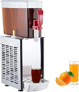 Commercial Beverage Dispenser 10l (2.64 Gal) Cooling Drink Dispenser with 360° Stirring Blade, Stainless Steel Commercial ...