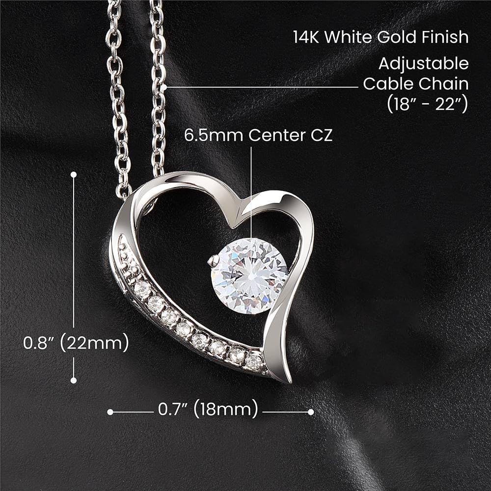 CALLA DECORGIFTS To My Beautiful Soulmate 'Forever Love' Gift Necklace Box With Amazing, Wearing Husband's Love - #19