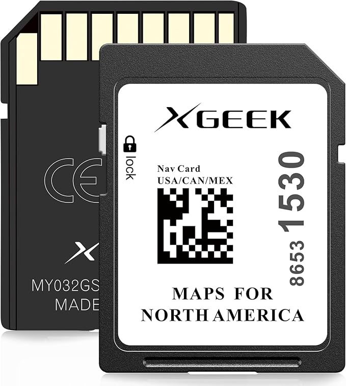 XGEEK 2025 Updated Version Navigation SD Card Map Update, Accessories 8653 1530 Compatible with GM Chevrolet, Cadillac, an...
