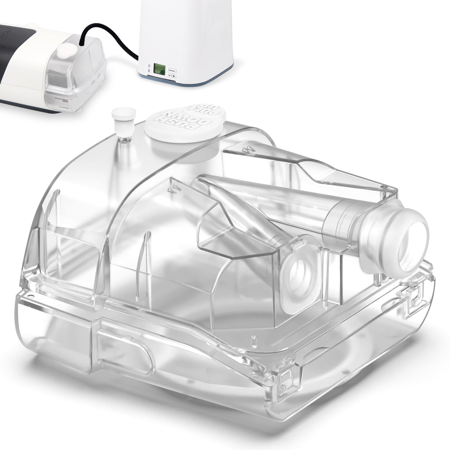 Tubing Adapter Water Chamber for AirSense 11 & Aircurve 11, 340ml Upgraded Humidifier Tub Container, Great-Value Supplies by Medihealer