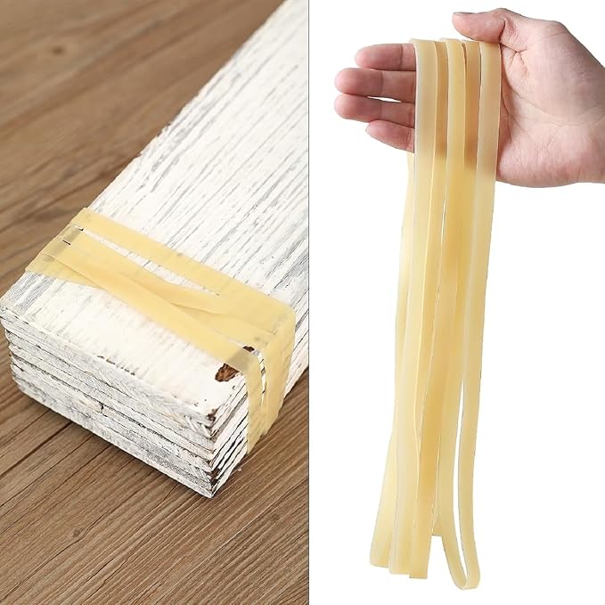 Thick Rubber Bands for 95-96 Gallon Trash Cans(Value 3 Pack,Beige)