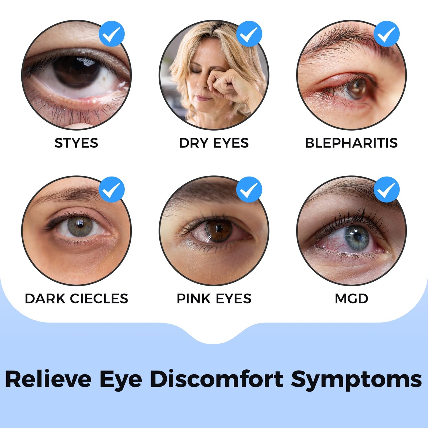 Telepepe Heated Eye Mask for Dry Eyes, Cordless Warm Eye Compress with 4 Heat Levels, 4-Level Timing, 1000mAh Rechargeable, Blepharitis, Styes, Washable Cover, Travel, Gifts for Family(Grey)