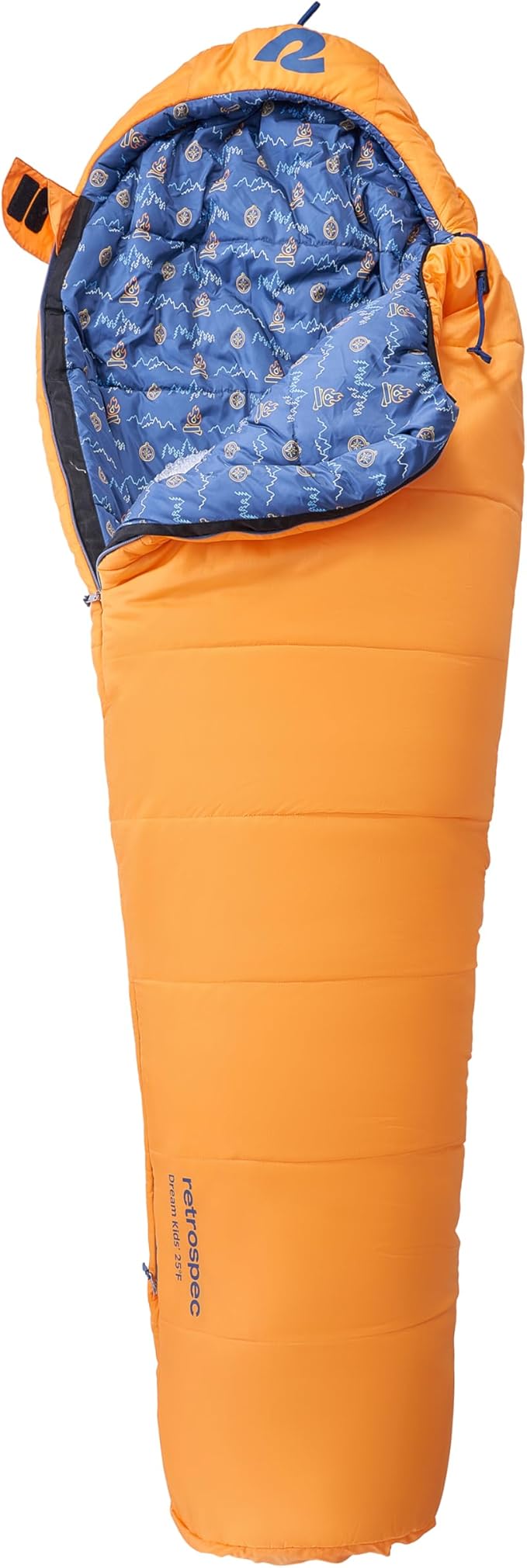 Retrospec Dream 25 Kids Sleeping Bag for Camping - Mummy Style, Water-Resistant, Lightweight 3lbs 3oz, Adjustable Length, ...