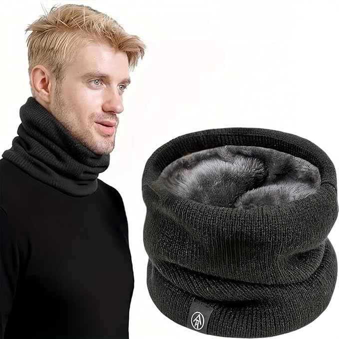 Warm Scarf Neck Gaiter Thick Velvet For Men Women Neck Warmer Windproof Ski Mask Face Scarf for Cold Weather Outdoor Sports