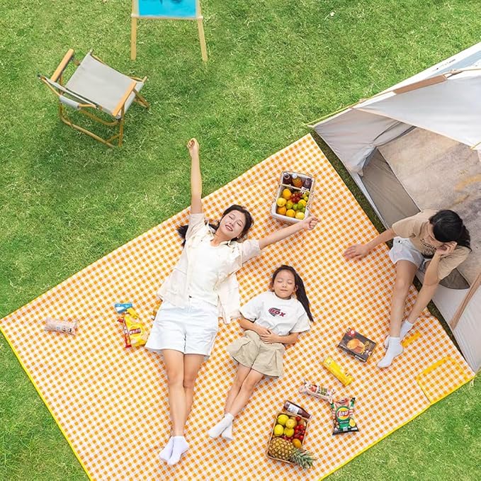K Y KANGYUN Picnic Blanket | Beach Mat| Picnic Blankets for Indoor and Outdoor, 80" x 60" Sandproof Waterproof Larger Mats...