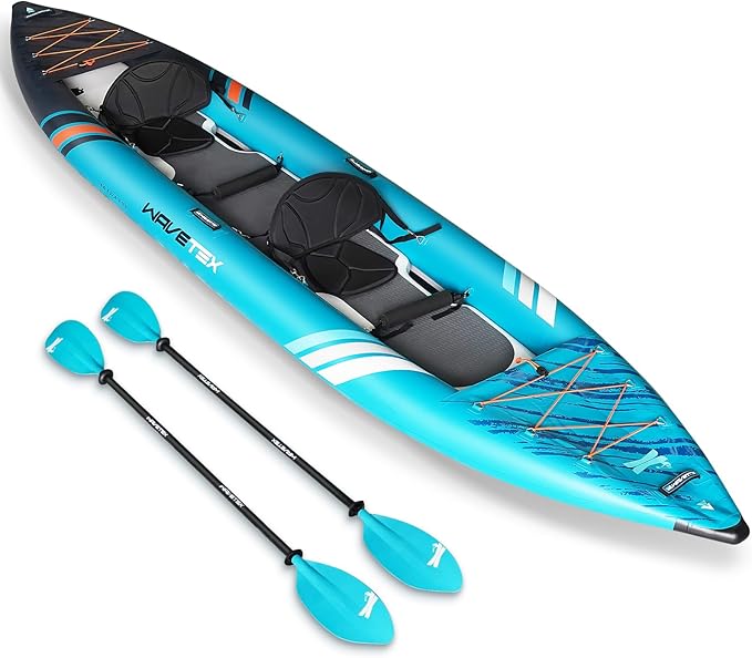 ANNTU Inflatable Kayak, Lightweight and Durable Foldable Kayak, Blow Up Kayak, Kayaks for Adults Paddling on Rivers, Lakes...