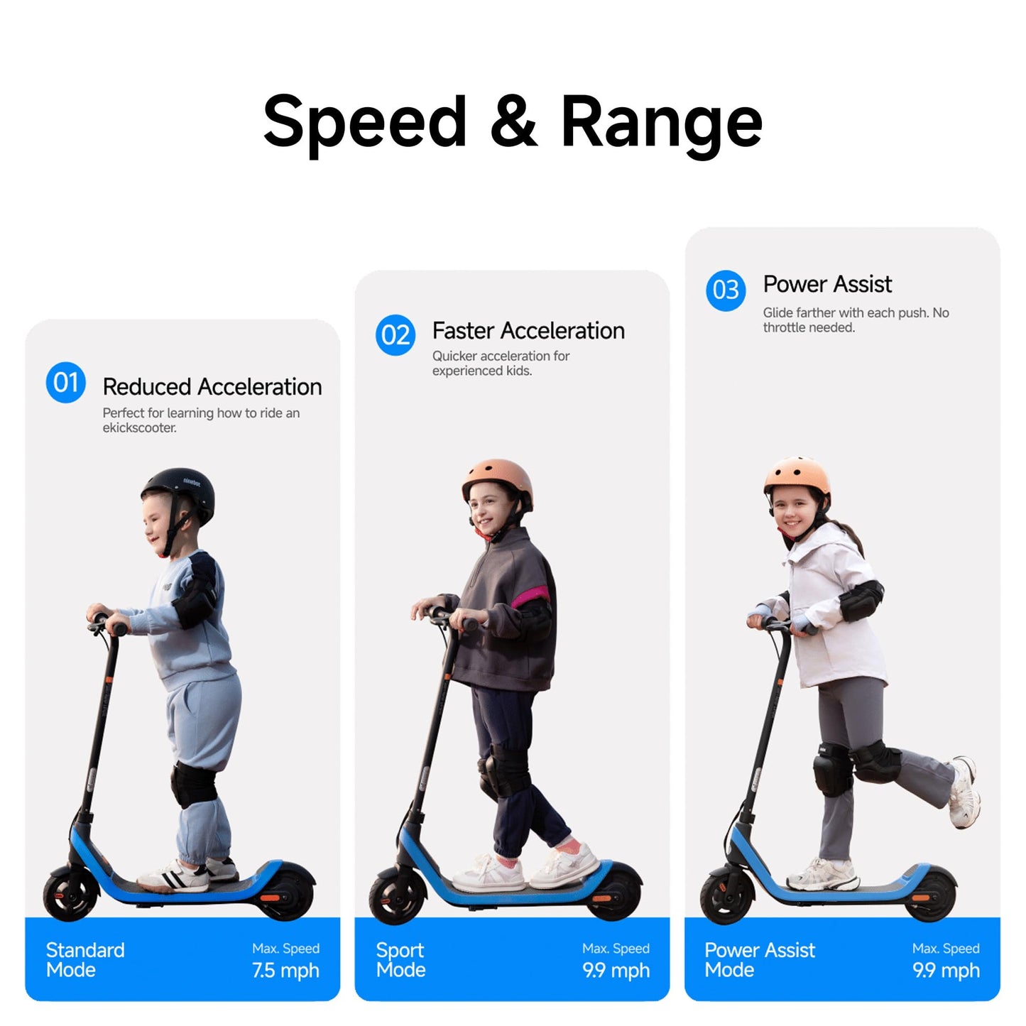 Segway Ninebot eKickScooter C2 Lite, w/8.7 mi Max Operating Range & 9.9 mph Max Speed, Electric Scooter for Kids Ages 6-10, Up to 70 min Run Time
