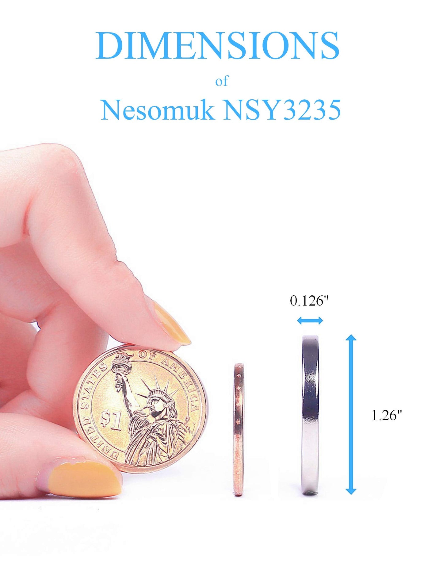 Neosmuk Rare Earth Magnets, Super Strong Magnet Heavy Duty for Craft, Neodymium Magnets with Adhesive Backing for Board, Thin Powerful Large and Industrial Magnets Stick for Cabinet, Refrigerator