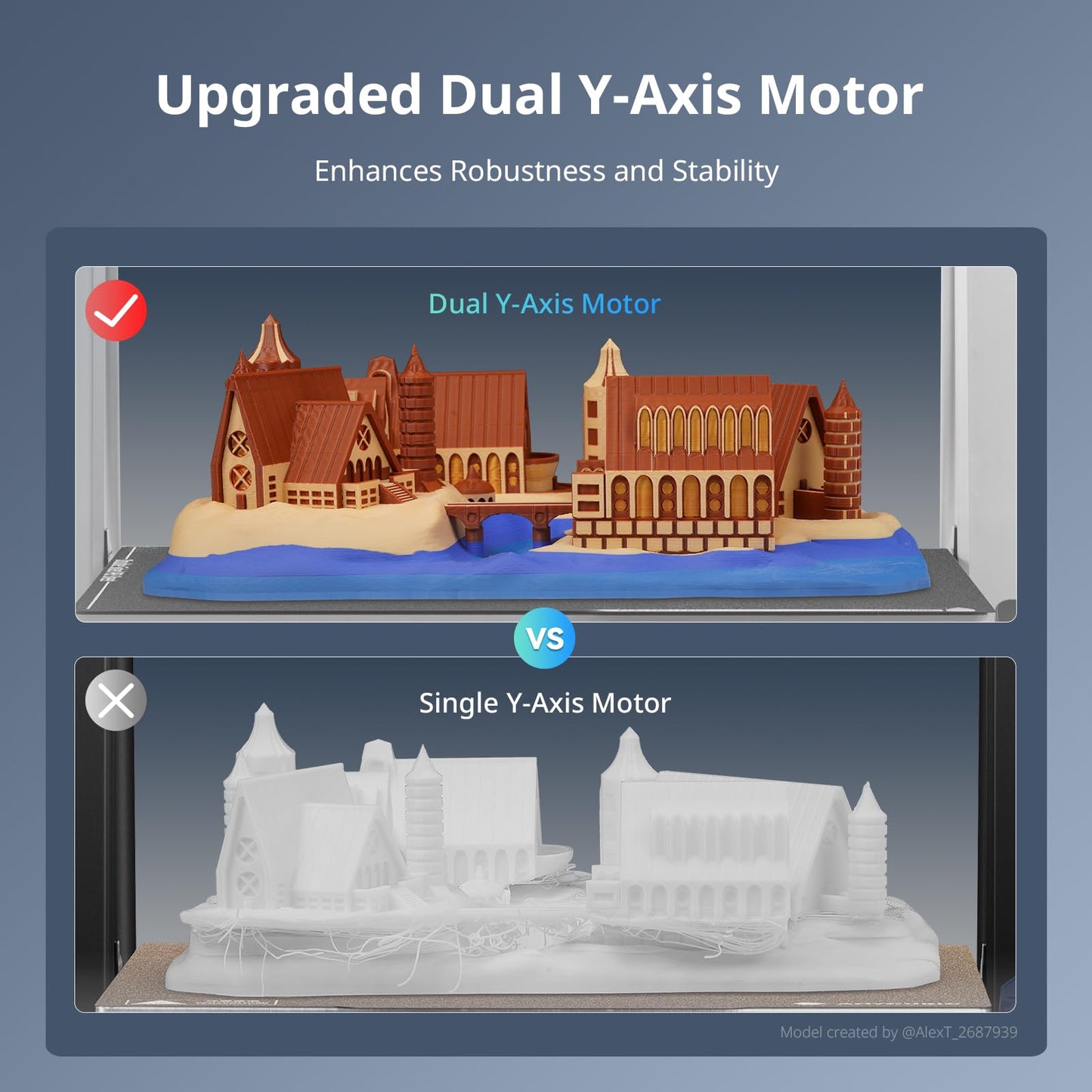 Bundle Anycubic Kobra 3 Max Combo 3D Printer, Support Multi Color Printing 600mm/s High-Speed Printing, Large Build Volume 420x420x500mm, Auto Leveling & Smart Vibration Compensation PEI Plate