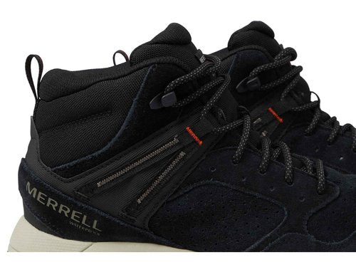 Merrell Men's Wildwood Mid Leather Waterproof, Black, 9