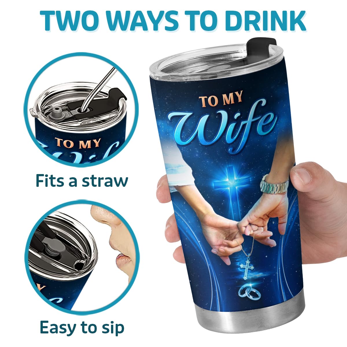 Pawfect House To My Wife Tumbler, Anniversary Birthday Gifts For Wife Women, 20 Oz Stainless Steel Tumbler With Lid, Husband To Wife Drinkware, Religious Love Coffee Mug, Wife Gifts From Husband