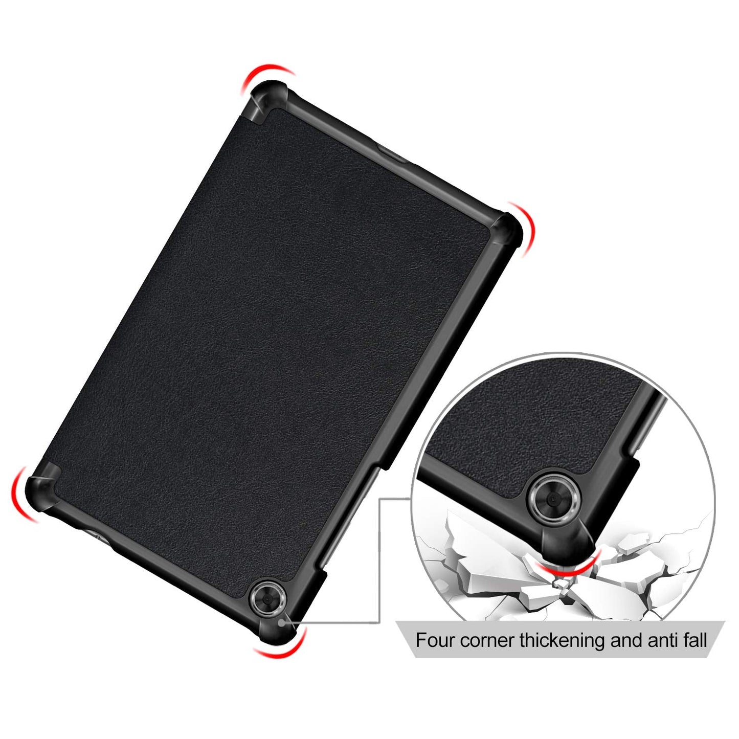 Ratesell Lightweight Smart Trifold Stand Case Cover For Lenovo Tab M8 Fhd Tb-8705F / Tb-8705N / Tab M8 Hd Tb-8505F / Tb-8505X /
