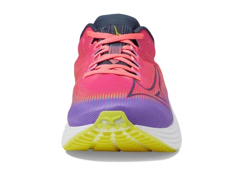 Mizuno Women's Wave Rebellion Flash Running Shoe, High/Vis Pink/Ombre Blue, 6