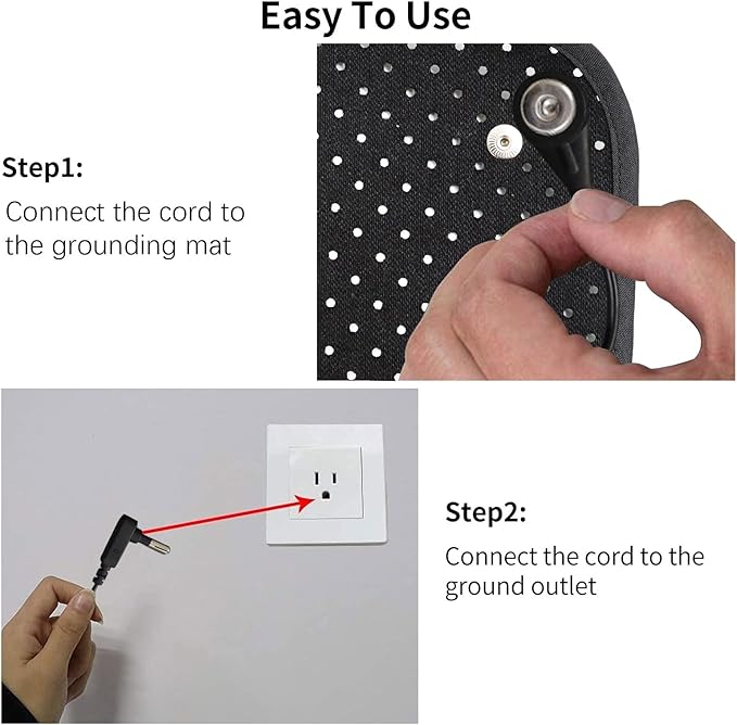 EOHELGRO Grounding Mat for Sleeping, Earth Mat Grounding Pad for Energy, Pain Relief, Inflammation, Feet and Back Pain (15.7"x19.6")