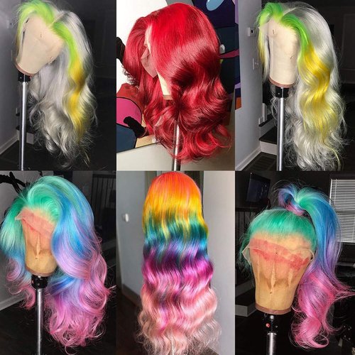 HUANGCAI 613 Lace Front Wig Human Hair 26 Inch Blonde Lace Front Wig Human Hair 613 Lace Frontal Wig for Women Pre Plucked with Baby Hair Brazilian Blonde Body Wave Wigs