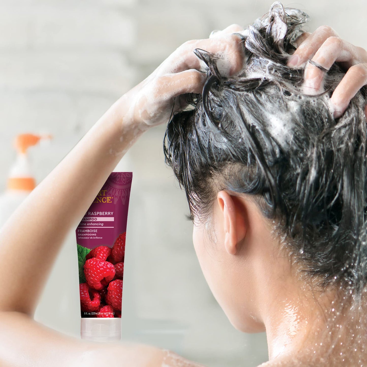 Desert Essence Red Raspberry Shampoo - 8 Fl Ounce - Gloss & Shine Enhancing - Strengthens Hair - Removes Everyday Pollutants - V