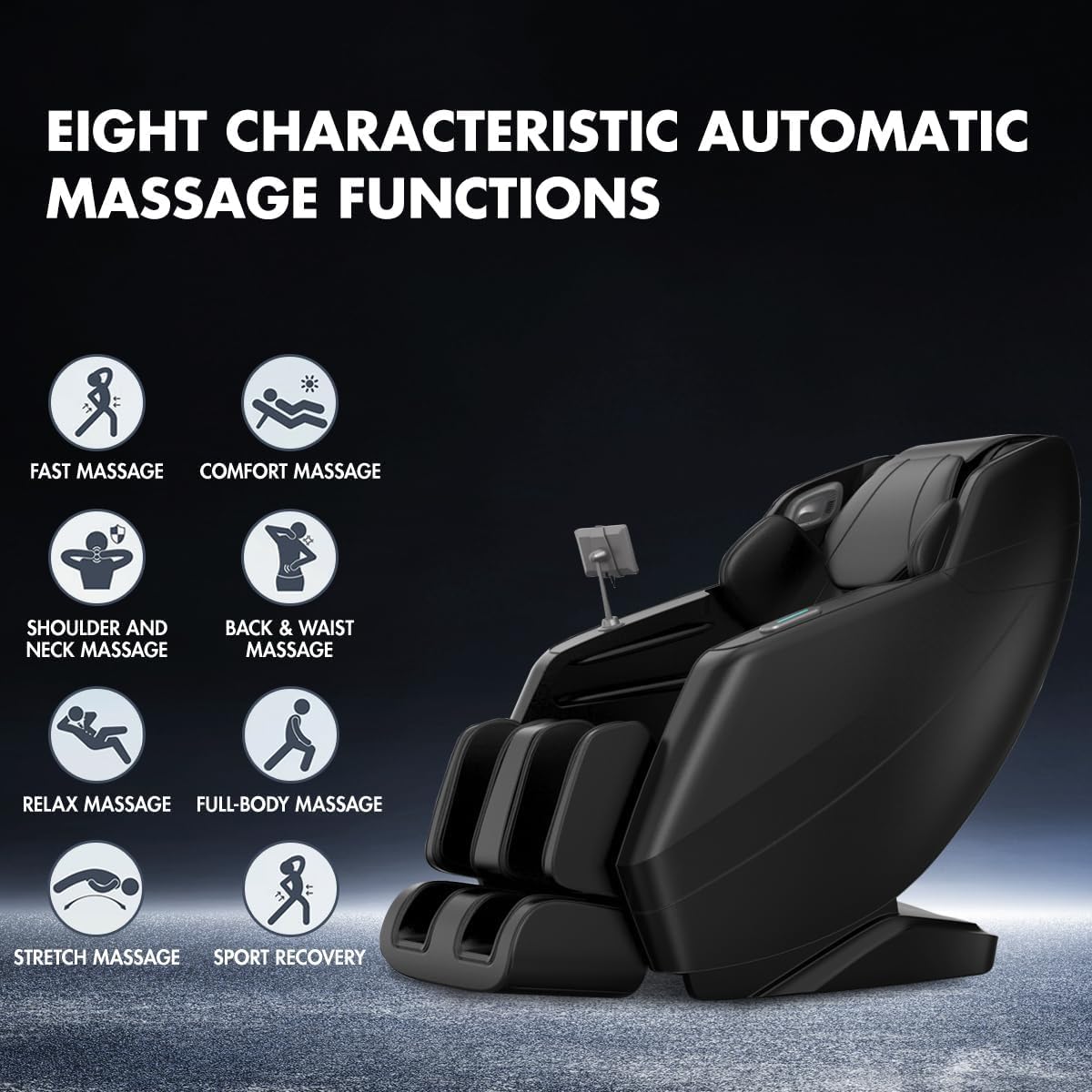 micmi Massage Chair Full Body, 4D Zero Gravity Massage Chair Recliner with Airbags SL-Track Shiatsu Massage, 12 Auto Modes, Back Heating, Touch Screen Controller