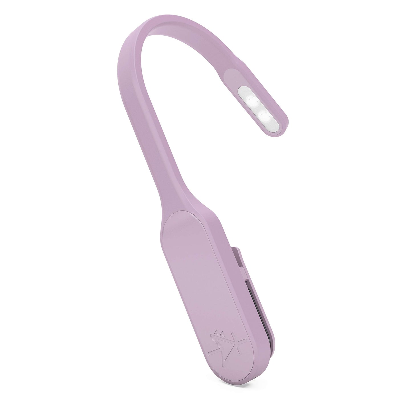 Mighty Bright The Original Recharge Clip On – USB Rechargeable Book Light – Warm LED Reading Lamp – Flexible, Dimmable, Lasts Up to 60 Hours a Charge (Lavender)