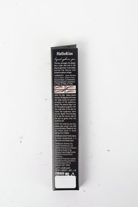 Eyebrow Pencil Dark Brown, Waterproof Microblade Eyebrow Pen 4 Fork Tip Pencils, Smudge Proof Brow Pen Long Lasting Liquid Brow Eyebrow Marker Pens that Looks Like Hair