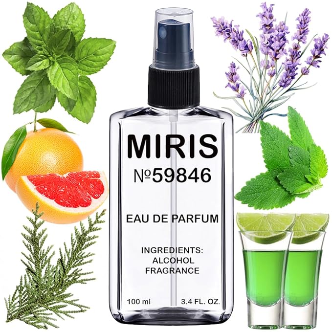 MIRIS No. 59846, Inspired by Invitus Platinum, Long-Lasting Eau de Parfum for Men, Spray 3.4 Fl Oz / 100 ml
