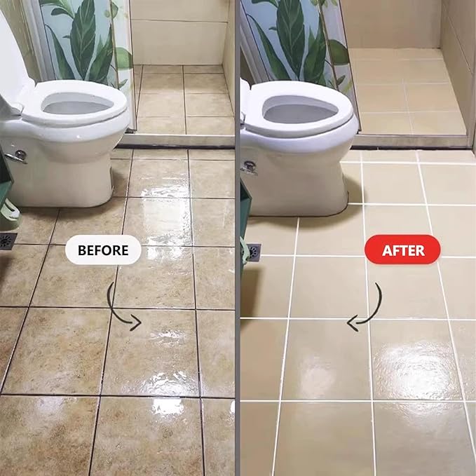 GFG Tile & Grout Cleaner Liquid - Multi-Surface Floor Cleaner for Bathroom, Kitchen, Tiles, Porcelain & Hardwood - Original Stain Remover with Plant-Based Ingredients, Grease & Dirt Fighter (1pc)