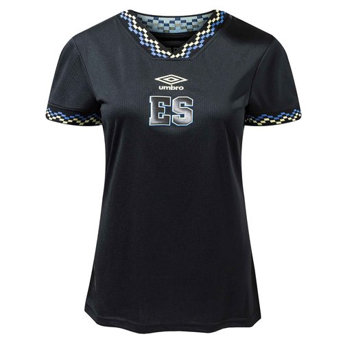 Umbro Women's Soccer Jersey, Black/Yellow-3rd Short Sleeve