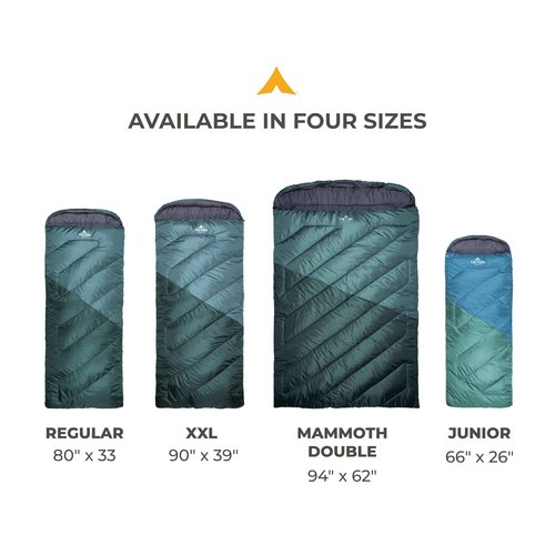 Teton Celsius Regular 0F Degree Sleeping Bag - All-Weather Sleeping Bag for Adults and Kids - Camping Made Easy and Warm. Compression Sack Included