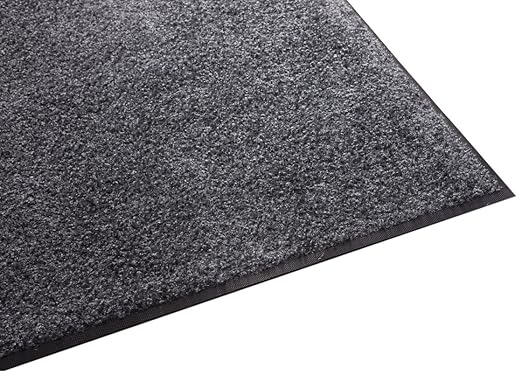 Guardian Floor Protection 94051030 Platinum Series Indoor Wiper Floor Mat, Rubber with Nylon Carpet, 5' Length, 10' Width, Grey