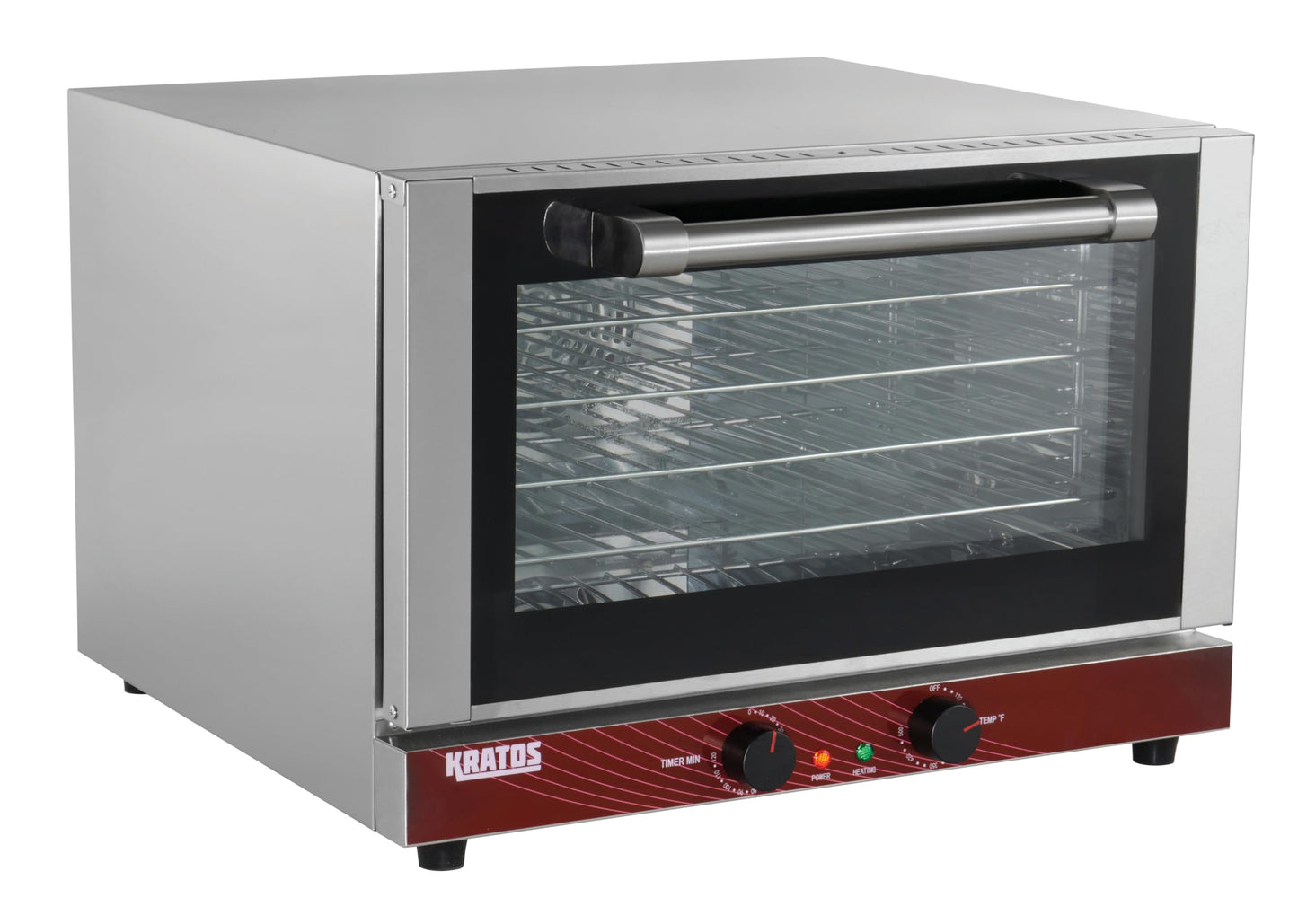 Kratos Commercial Countertop Oven | Half-Size Electric Convection Oven | Holds Four Half Size Sheet Pans | 1.5 Cubic Ft. | ETL Certified | 120V, 1600W (29M-002)