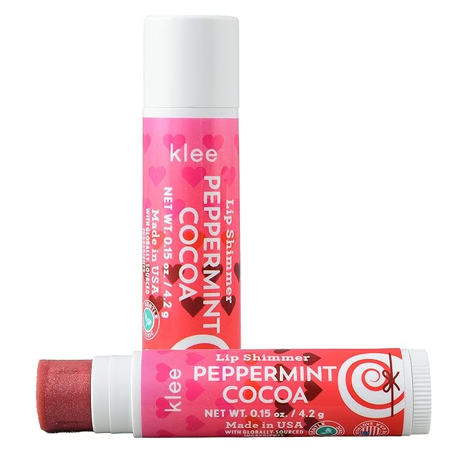 Klee Naturals Holiday Makeup Kit. Gentle and Non-Toxic. Perfect for Kids and Tweens. Made in USA. (Sparkly Reindeer)