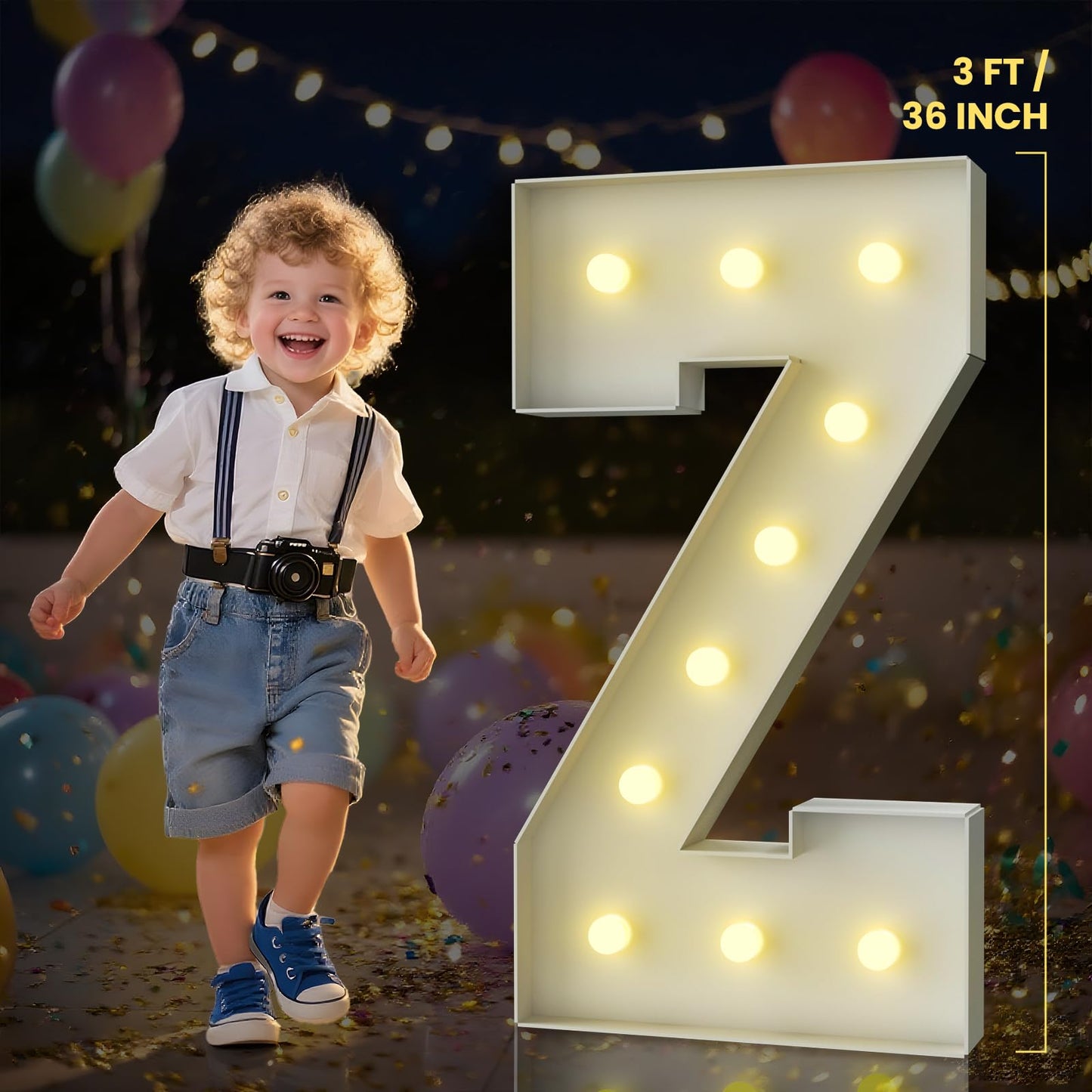 3FT Marquee Light Up Letter,Marquee Letters 3 Feet Tall, Large Led Sign for Party,Birthday Decorations,Graduation,Prom,Baby Shower(Letter D)