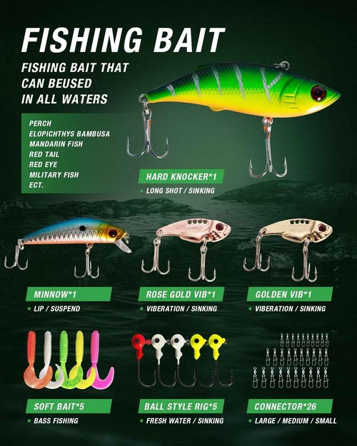 Ghosthorn Fishing Rod and Reel Combo Telescopic Pole Kit Plier Portable Travel Kit with Carrier Bag for Freshwater Saltwater