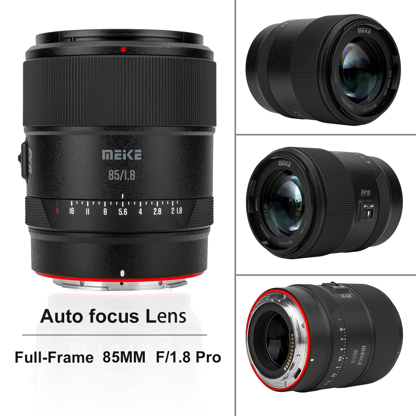 Meike 85mm f1.8 Pro Full Frame STM Auto Focus Medium Telephoto Lens High Resolution 8K Fixed Prime Portrait Lenses for Nikon Z Mount Mirrorless Cameras Z5 Z6 Z7 Z6II Z7II Z9 Z30 Z50 Z fc