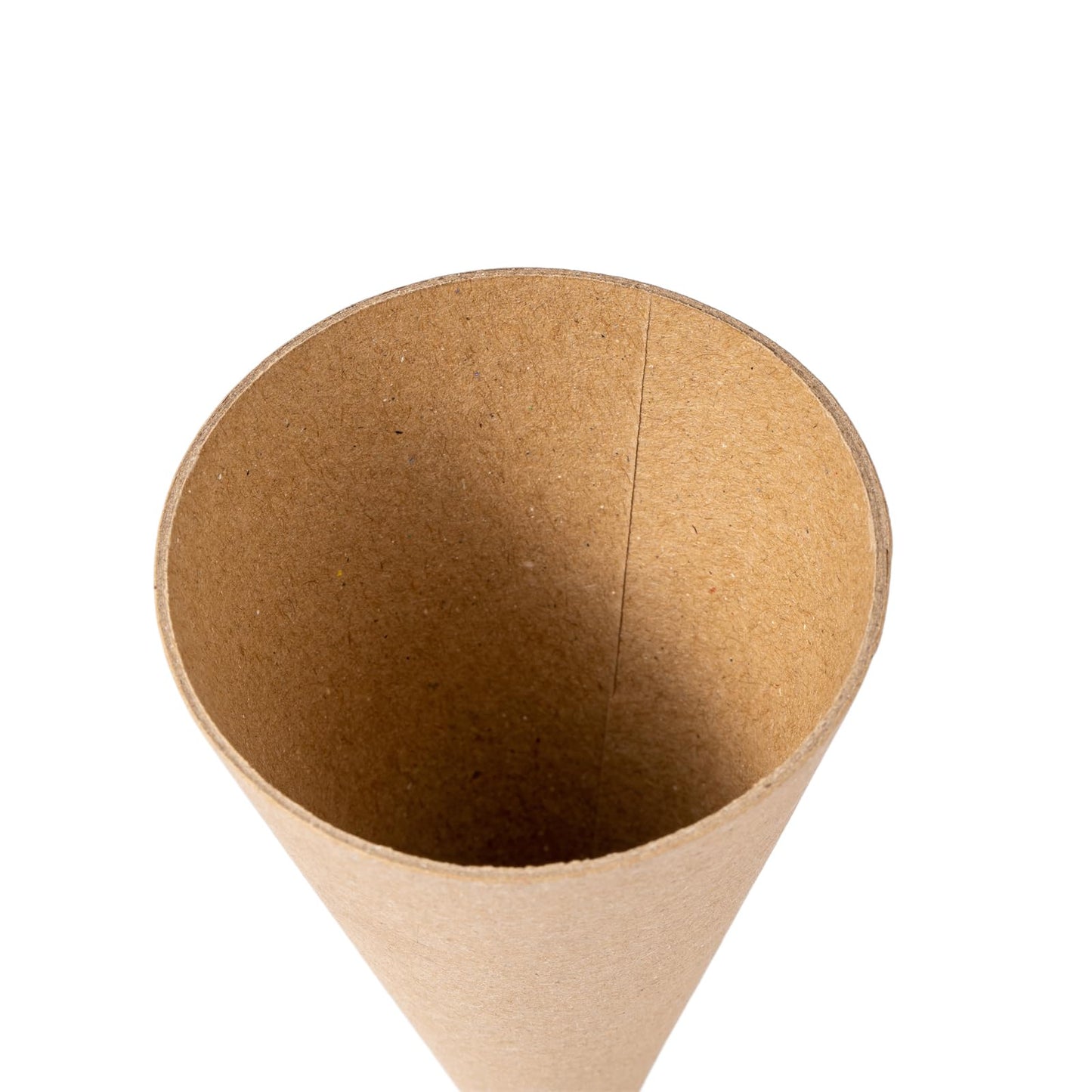 Crafjie 4PCS Paper Mache Cones Open Bottom 13.75x5 in, Paper Cone for DIY Art Projects, Christmas Gnomes, Christmas Tree, Christmas hat, Halloween Decorations, Crafts and Holiday Decor, Brown