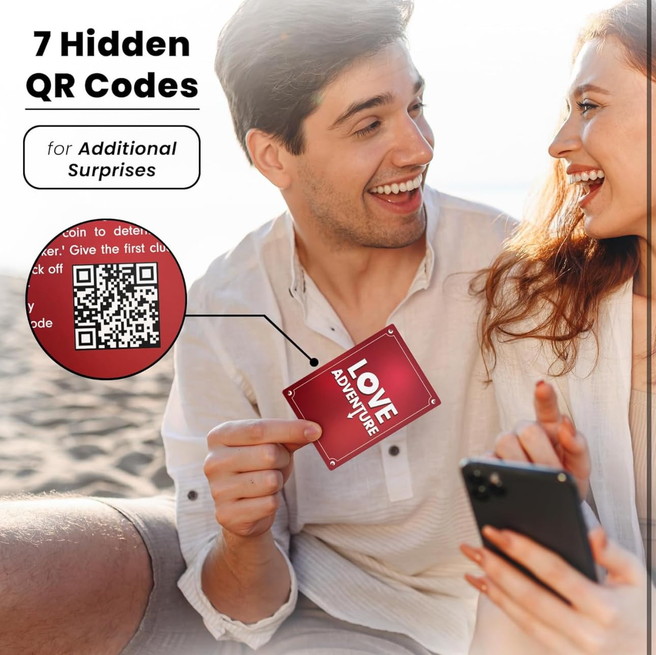 Valentines Day Gifts for Him Her - 40 Fun and Romantic Scratch Off Date Adventure Ideas for Her, Him, Girlfriend, Boyfriend, Wife, or Husband - Couples Gifts for Anniversary, Date Night, Birthday,..