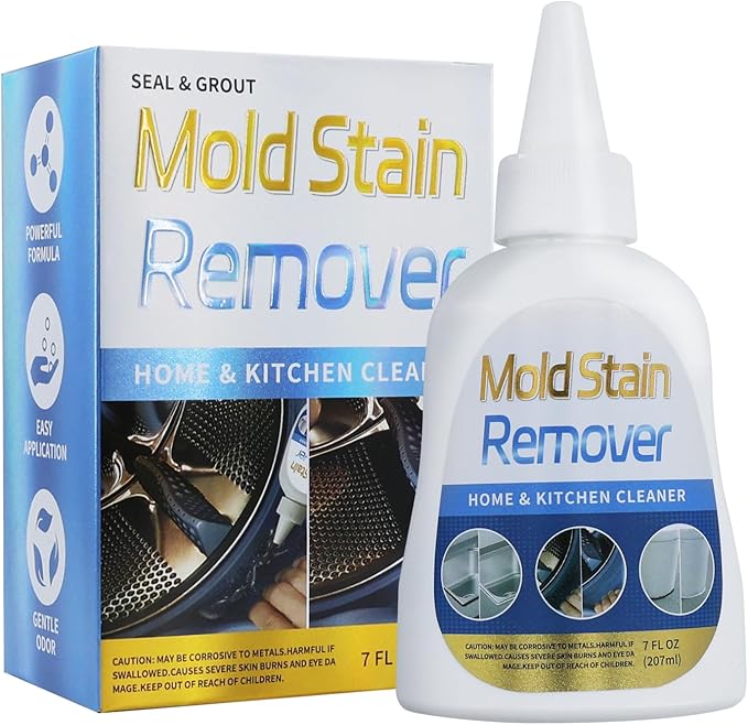 Home Remover Gel, Multi Home Stain Cleaning Gel, Heavy Duty Stain Cleaner for Washing Machine, Refrigerator Strips, Bathroom Grout, Sink, Shower, Caulk, and Front Loader Seal (7 fl oz)
