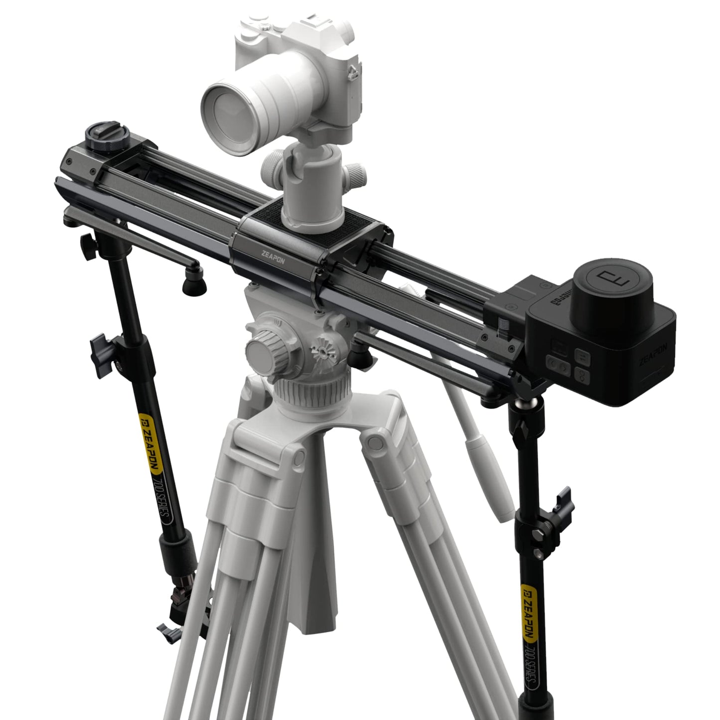 Zeapon Micro 3 E700 Double Distance Motorized Camera Slider, 30/77Cm Travel Distance, Compact Slider With Carrying Case, Motor