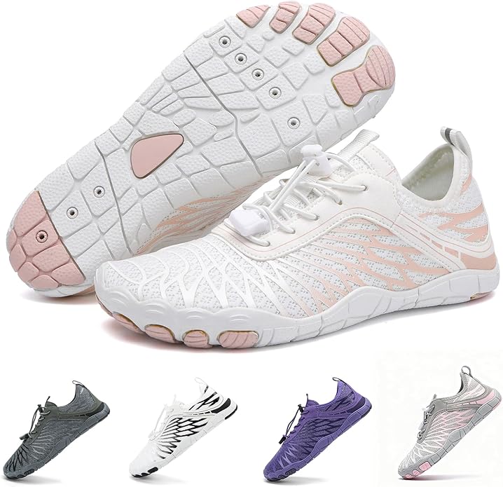 RUFONE Hike Barefoot Shoes for Women Men Breathable & Non-Slip Athletic Footwear Wide Toe Water Shoes,Designed for Walkin...