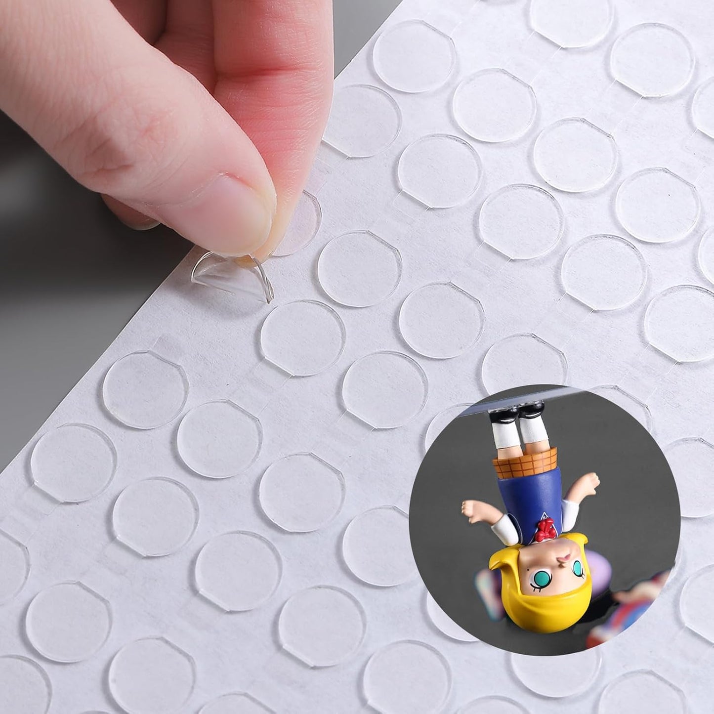 Adhesive Stick dots Two-Sided Sided Mounting Putty Stick Tack for Wall Hanging Crafts Balloons Festival Party Decorations,Clean Removable(0.79"*0.79"-420)