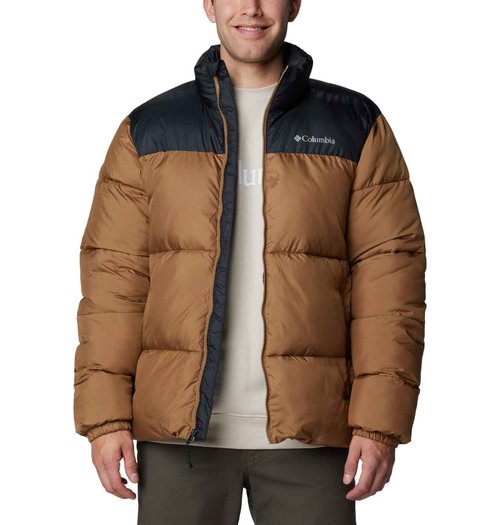 Columbia Men's Puffect III Jacket, Delta/Black, 1X Big