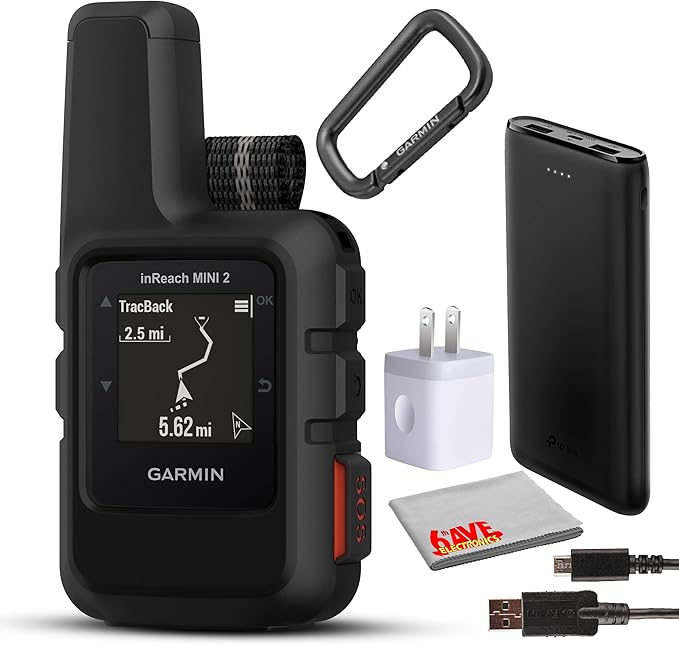 Garmin inReach Mini 2 Compact Satellite Communicator, Lightweight Rugged Design, Portable Handheld GPS for Hiking, Text Me...