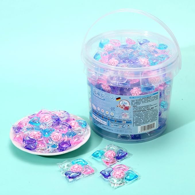 Laundry Detergent Pods - Deep Cleaning 40 Tablets Beads | Washing Machine Pods, Apartment Bathroom Home Dorm Room Hotel, Jeans Towels Sheets T Shirt Blouse, Powerful Stain Removal, Fresh Scent Laundry