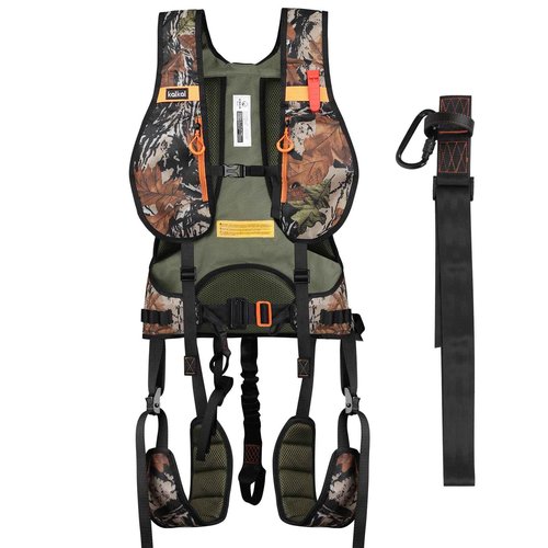 Kalkal Tree Stand Harness, Hunter Safety System Harness for Tree Stand, Lightweight Padded Hunting Safety Harness for Men