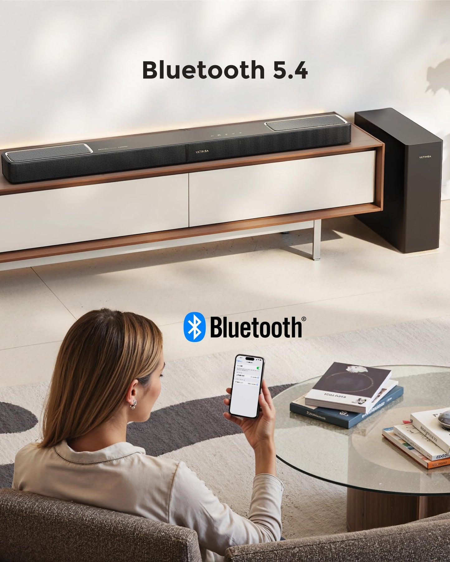 ULTIMEA 5.1.2ch Sound Bar with Dolby Atmos, Surround Sound System for TV with 2 Surround Speakers, Sound Bar for Smart TV, Soundbar for Home Theater, BT 5.4, HDMI eARC, Skywave F40 (New, 2026 Model)
