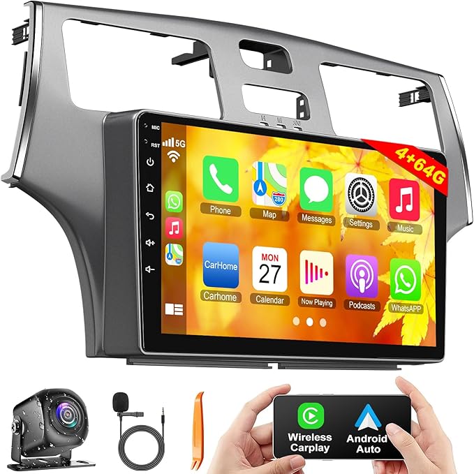 4+64GB Car Radio for Lexus ES250 ES300 ES330 2001-2006 with Carplay & Android Auto Head Unit, 9 inch IPS Touch Screen Andr...