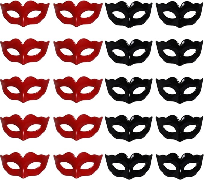 Yookat 20 Pieces Mini Masquerade Mask Small Mardi Gras Masks Small Venetian Mask Masquerade Masks Vintage Antique