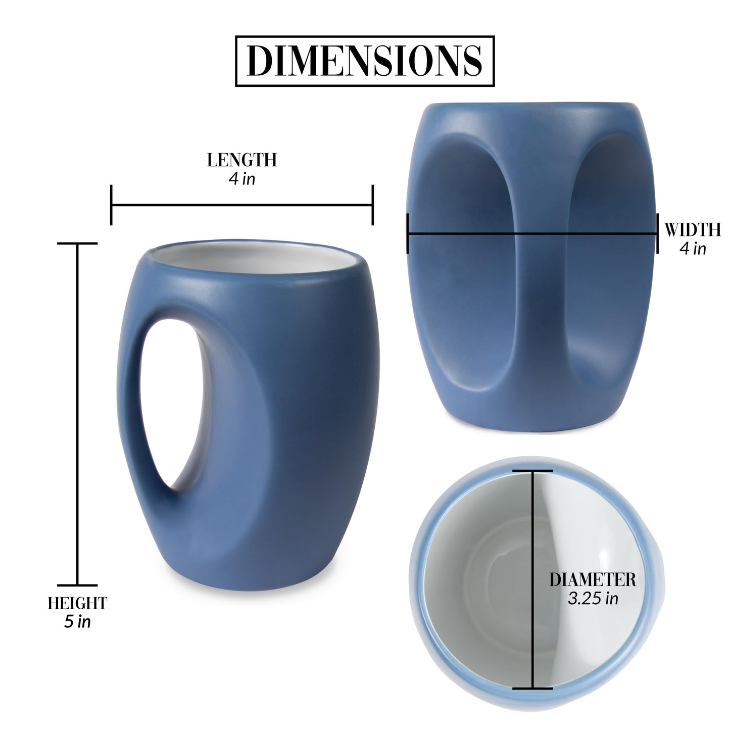 Pavilion Gift Company - Good Morning Grandson - 16 oz Blue Coffee Mug Tea Cup Gift From Grandma Grandpa Grandparents Birthday Long Distance Present